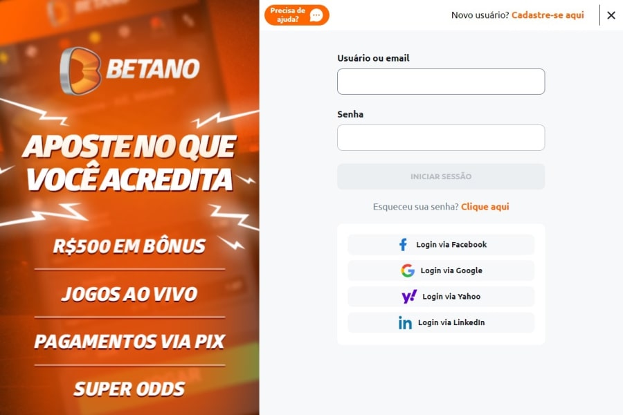 betano registrar